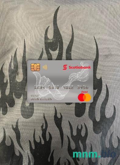 Canada Scotiabank master obciążyć card wygląd fotograficzny skan PSD + zdjęcie